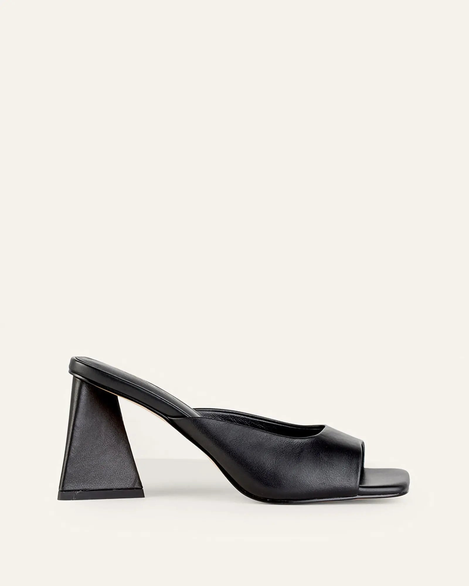 Mules a talon noir on sale