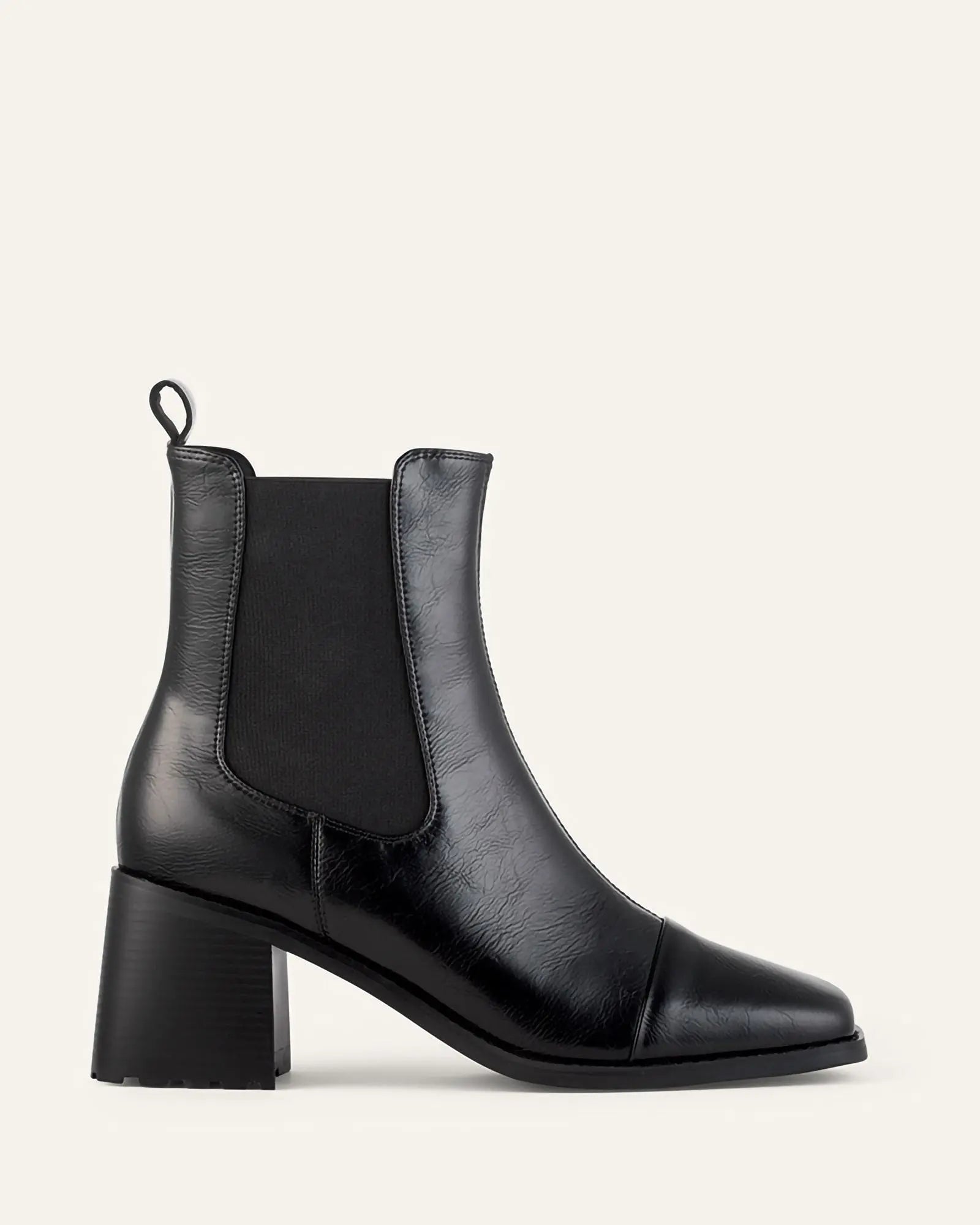 Cameron Ankle Boot Black Leather